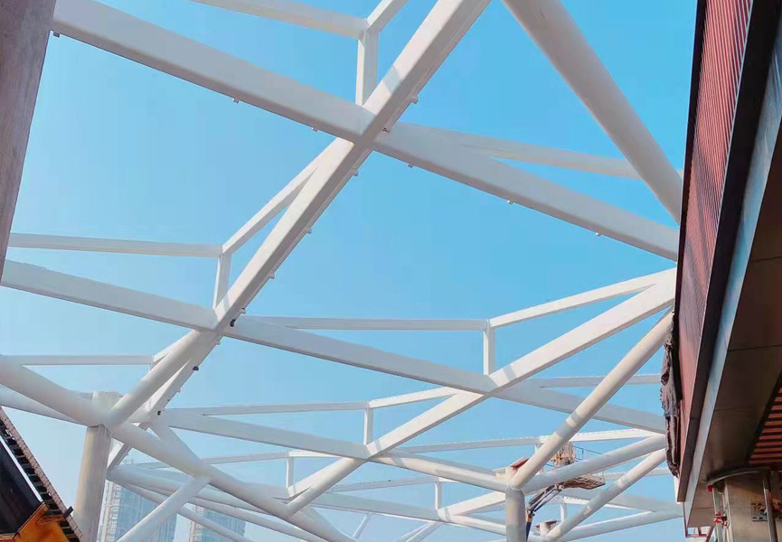 禧悅新城(chéng)項目鋼連廊及天幕工(gōng)程